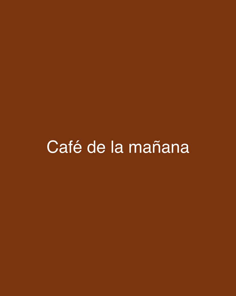 Café de la mañana