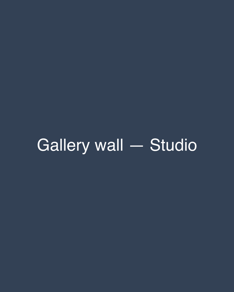 Gallery wall — Studio