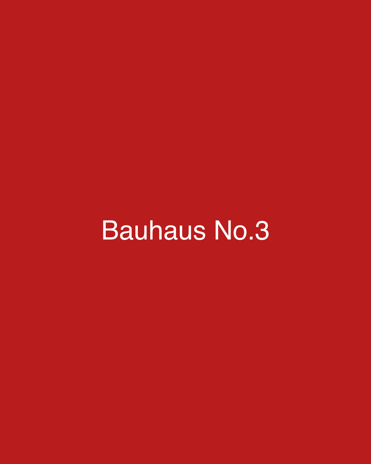 Bauhaus No.3