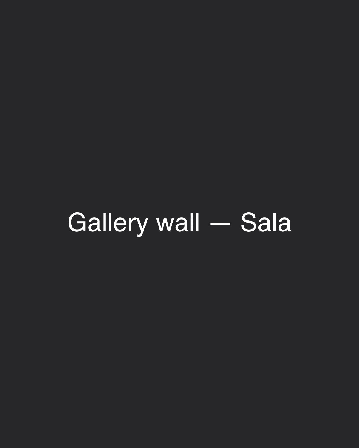Gallery wall — Sala